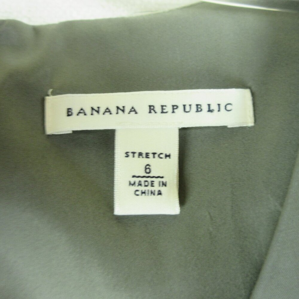 Banana Republic Stretch Sheath Dress Size 6 Business Gray - Picture 5 of 13